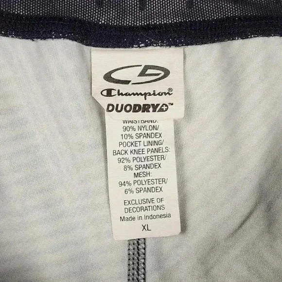 Champion Women's DuoDry Capri Legging XL? Vented Mesh Black Workout Run Yoga - Picture 3 of 13